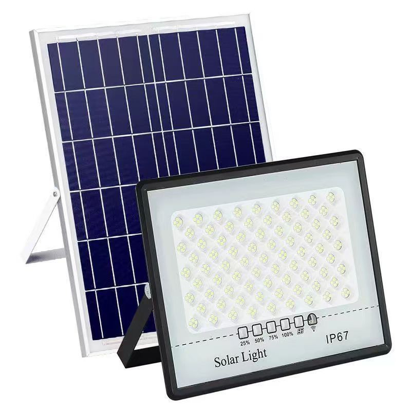 30W-100W-200W LED Solar Flood Light High Power Waterproof Lp67 Rating Garden Lights for Outdoor Lighting Solar Lamp