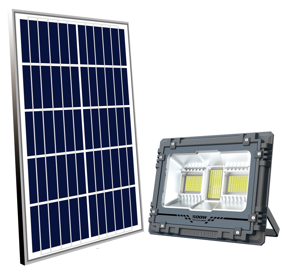 Yaye Hottest Sell 500W Outdoor IP67 Solar LED Flood Light with Control Modes: Time/Light Control +Remote Controller+Bluetooth Music Rhythm