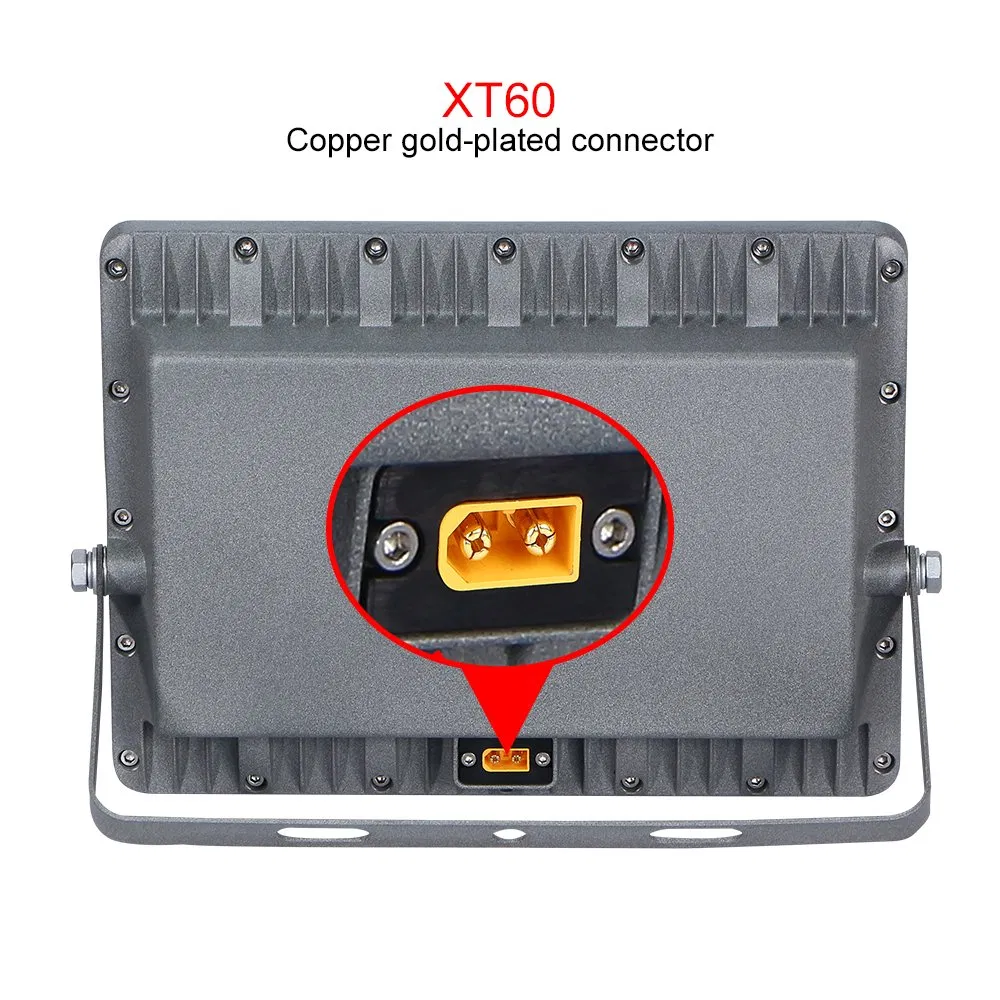 Commercial 50W Solar High Power Floodlight Warm White Outdoor with Battery