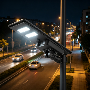 Industrial 40W Solar LED Floodlight High Power Parking Lot Light IP67 Outdoor Street Lamp with Smart Motion Sensor