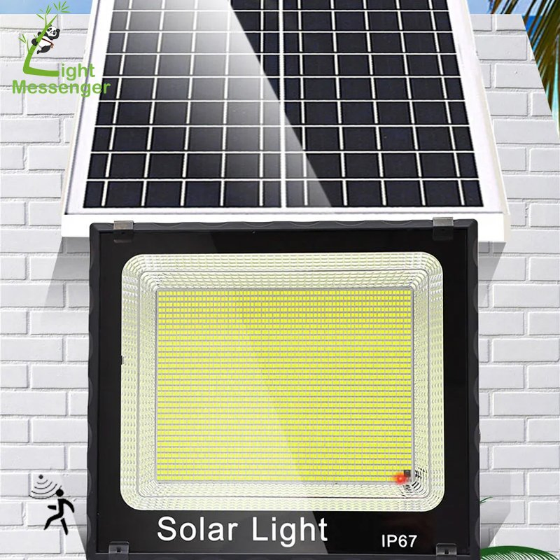 Light Messenger High Power Super Bright Solar LED Lamp Solar Powered Outdoor Garden Courtyard Court Yard Wall Mounted Solar Flood Light
