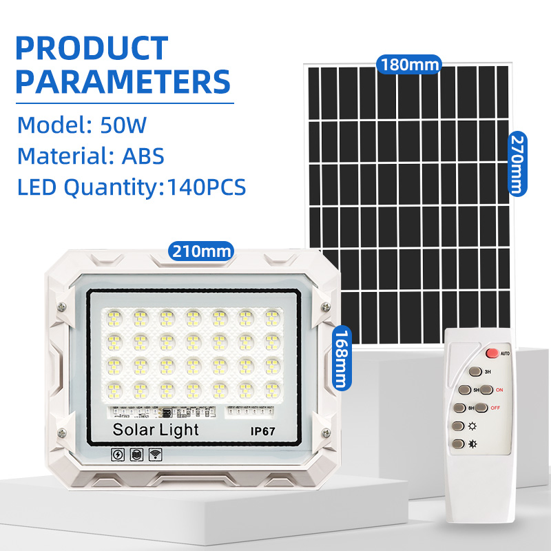High Brightness Weatherproof LED Multi-Angle Adjustable Solar Floodlight