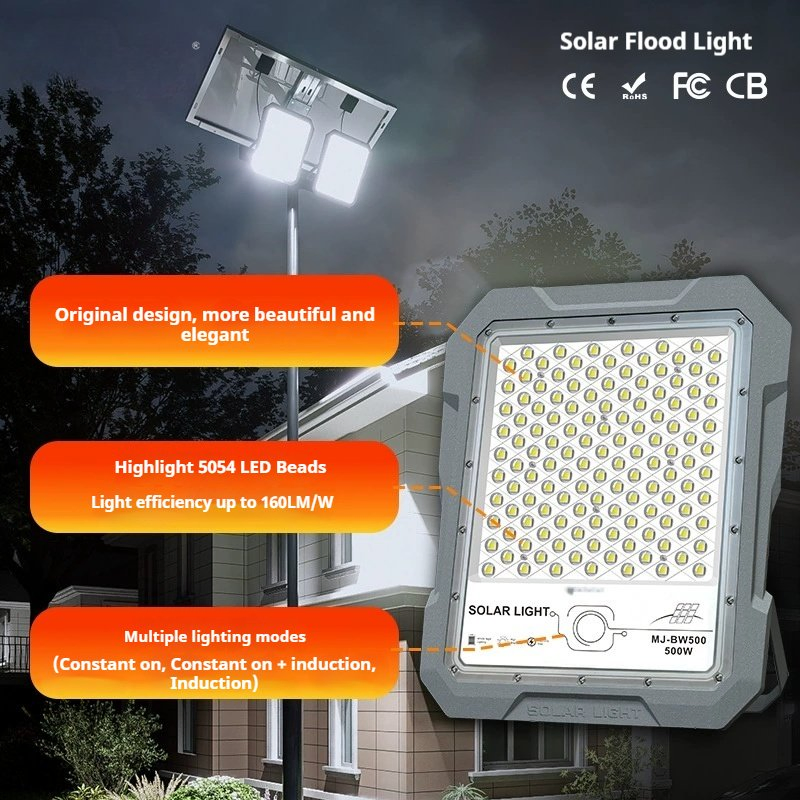 Commercial Grade High Brightness Automatic Charging Solar Flood Reflector Light