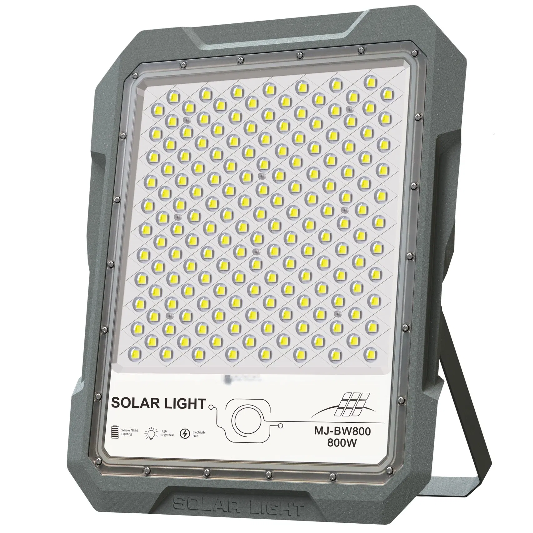 Yaye Hot Sell Factory Price 200W Solar LED Flood Garden Light with Control Modes: Light + Timing + Remote Controller+Power Display+Flash Light