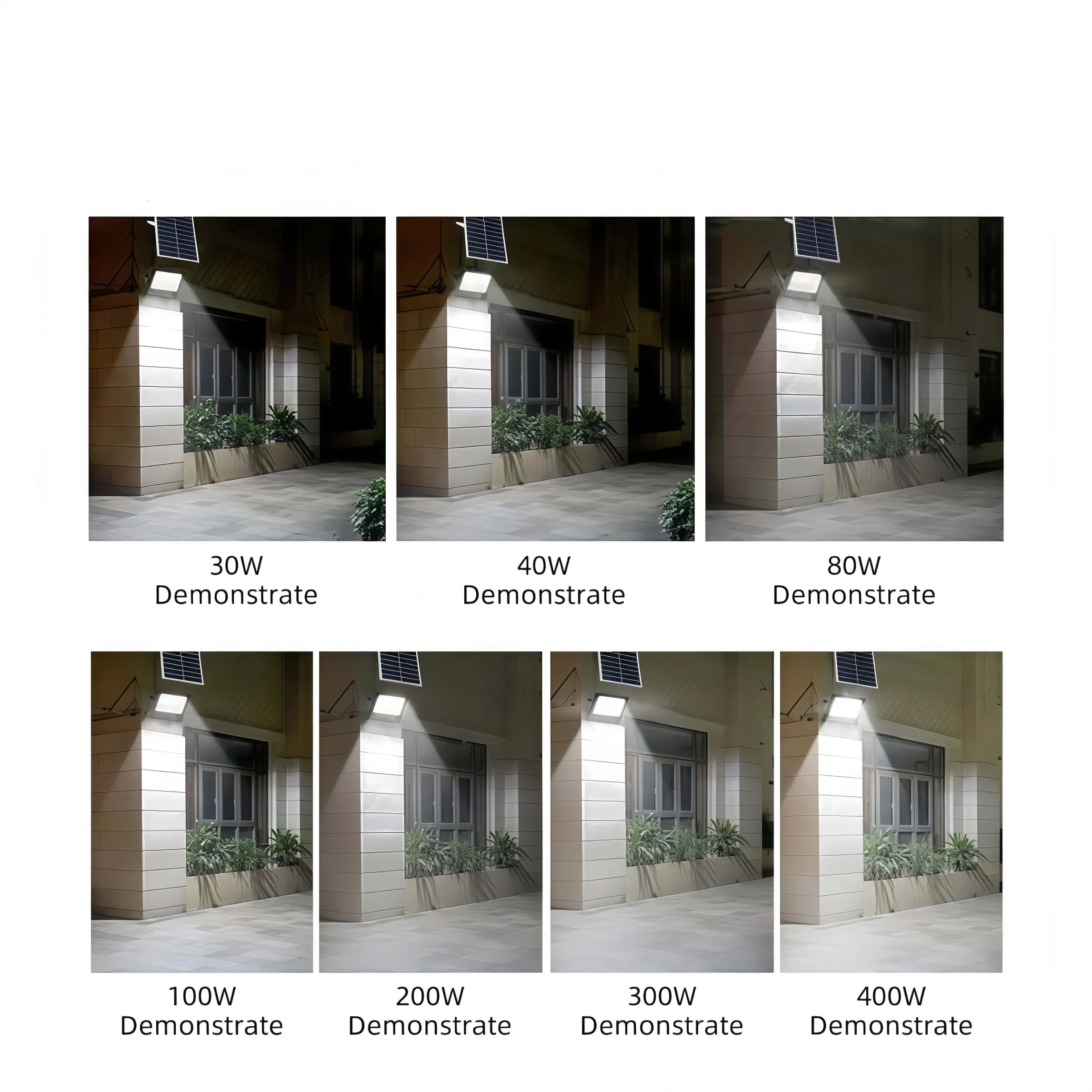 Remote Control Timing Mode Outdoor Wall Mounted Solar Flood Light