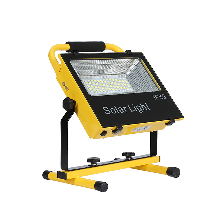 Portable LED Lamp Long Lasting Rechargeable Bulb Adjustable Outdoor Solar Flood Light