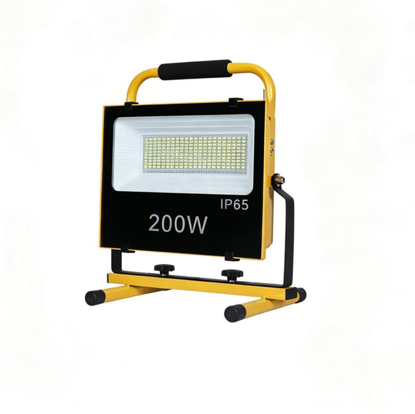 200W Rechargeable Solar Floodlight Outdoor Portable LED Multifunctional Spotlight IP65 Waterproof Floodlight Emergency Lighting Light
