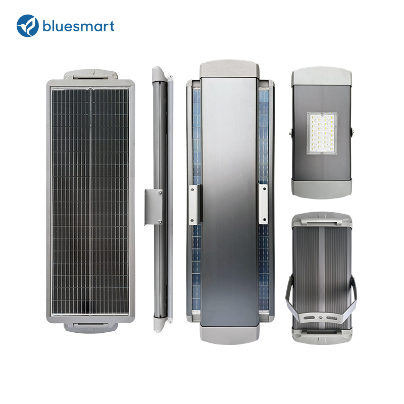 Bluesmart Commercial Sports Field 60W 80W 100W High Quality Outdoor Solar LED Floodlight with Solar Panel