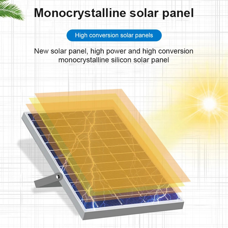 KCD Aluminum 60w 150w 300w IP65 Outdoor Stadium Smart Reflector LED Solar Floodlight 8000 Lumen Solar Power LED Flood Light