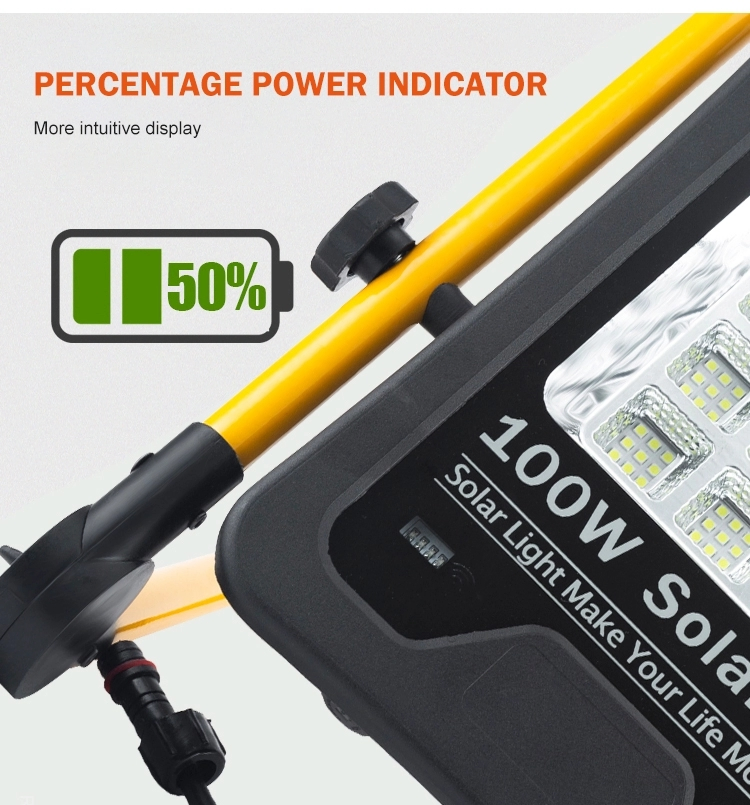 Powder Optional IP65 Solar Flood Light Timing Control Remote Garden Camping Tent Portable LED Split Solar Flood Light High Lumen Solar Light