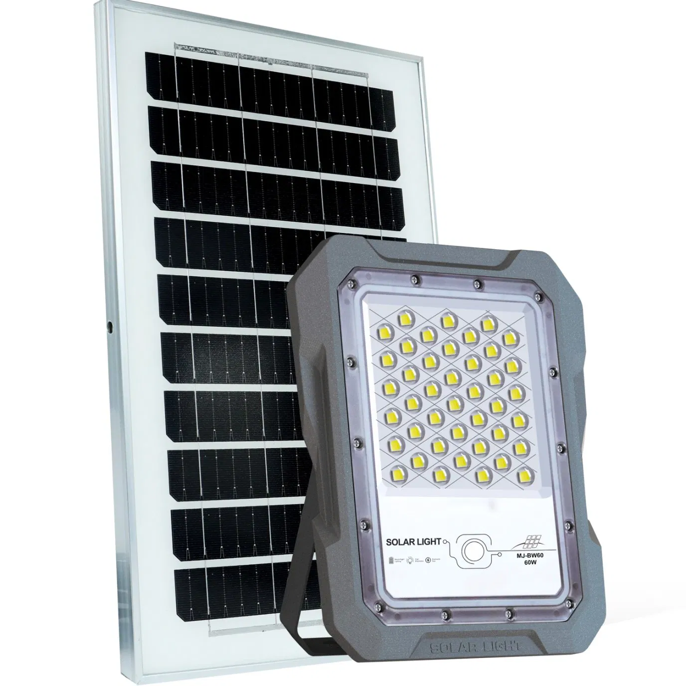 Yaye 26 Years Export Experience Solar Manufacturer Waterproof CE 60W High Power LED Floodlight Radar Sensor/Remote Controller/Lithium Battery (YAYE-MJ-BW60)
