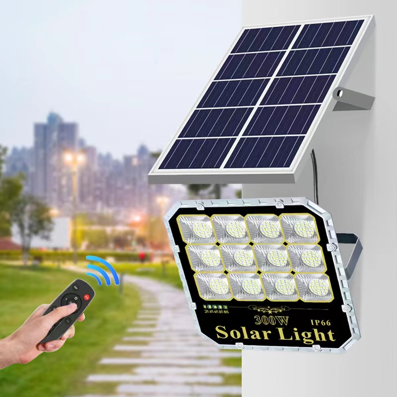 40W 60W 80W IP67 Time Control Remote Solar Energy Sport Floodlight