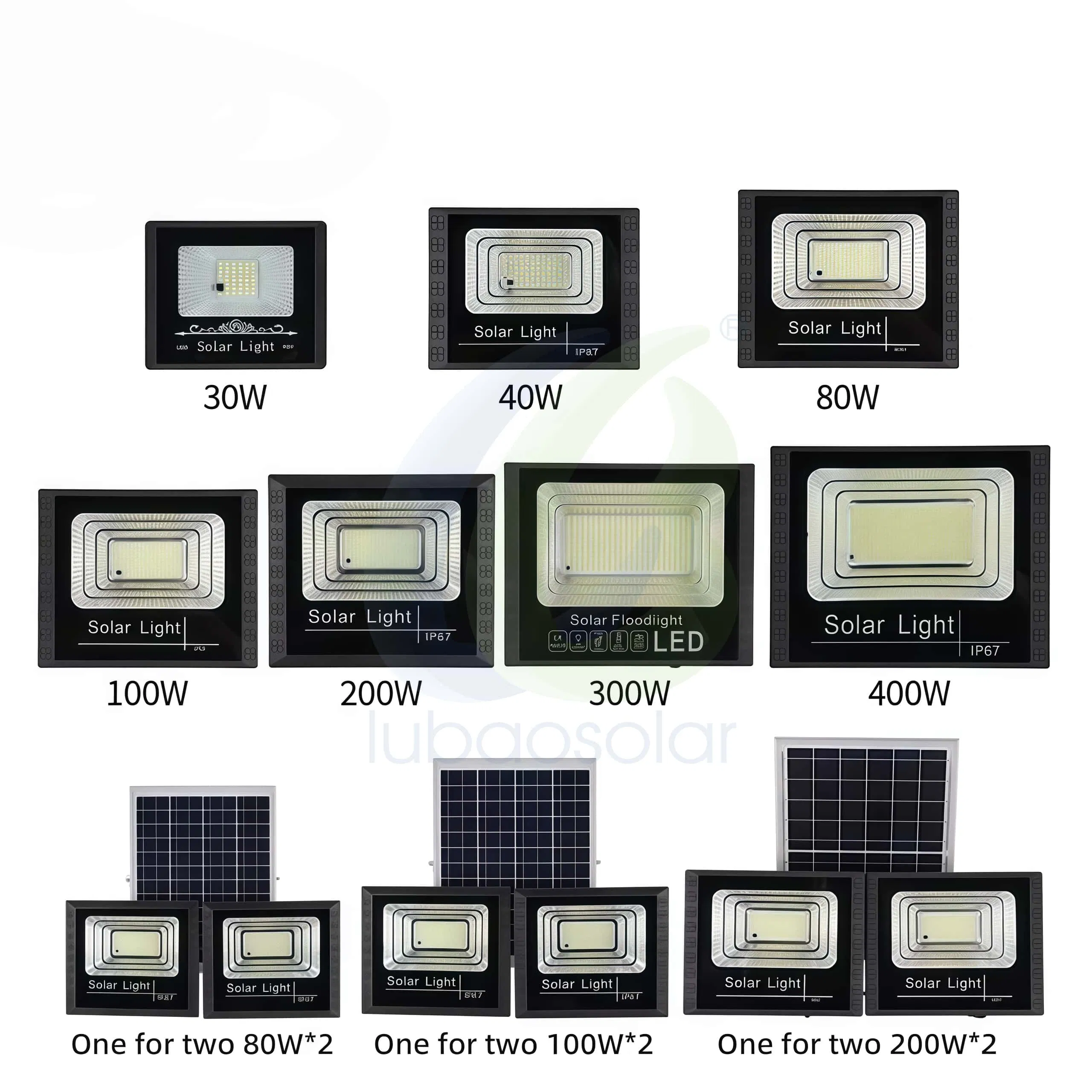 Multi Function Light Control Timing Remote Operation Outdoor Solar Flood Light