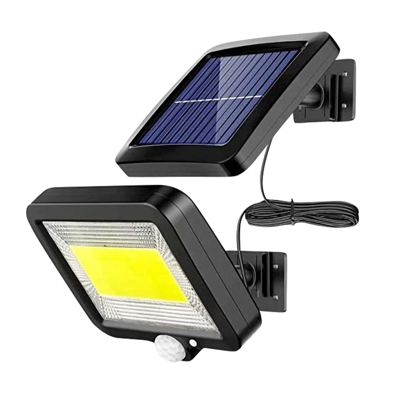 Brightenlux Waterproof Garage Courtyard Garden Security Flood Light PIR Outdoor COB Motion Sensor Solar LED Garden Lamp