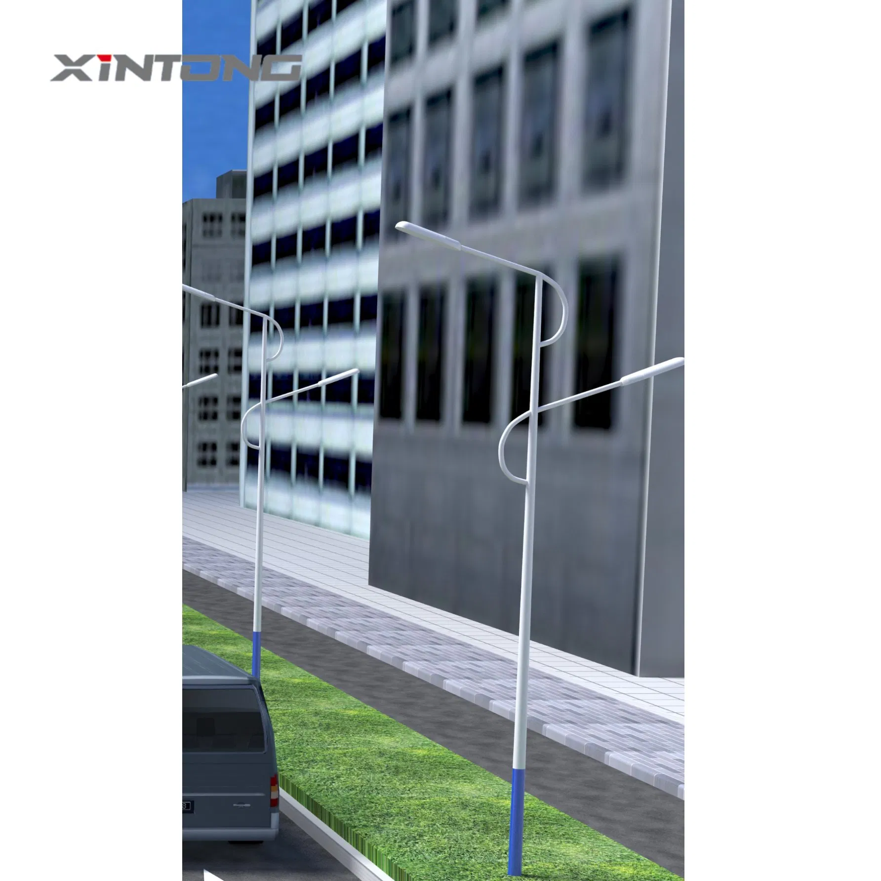 Xintong Parking Lot Jiangsu, Yangzhou Solar Light Flood Lighting Street Lamp Factory