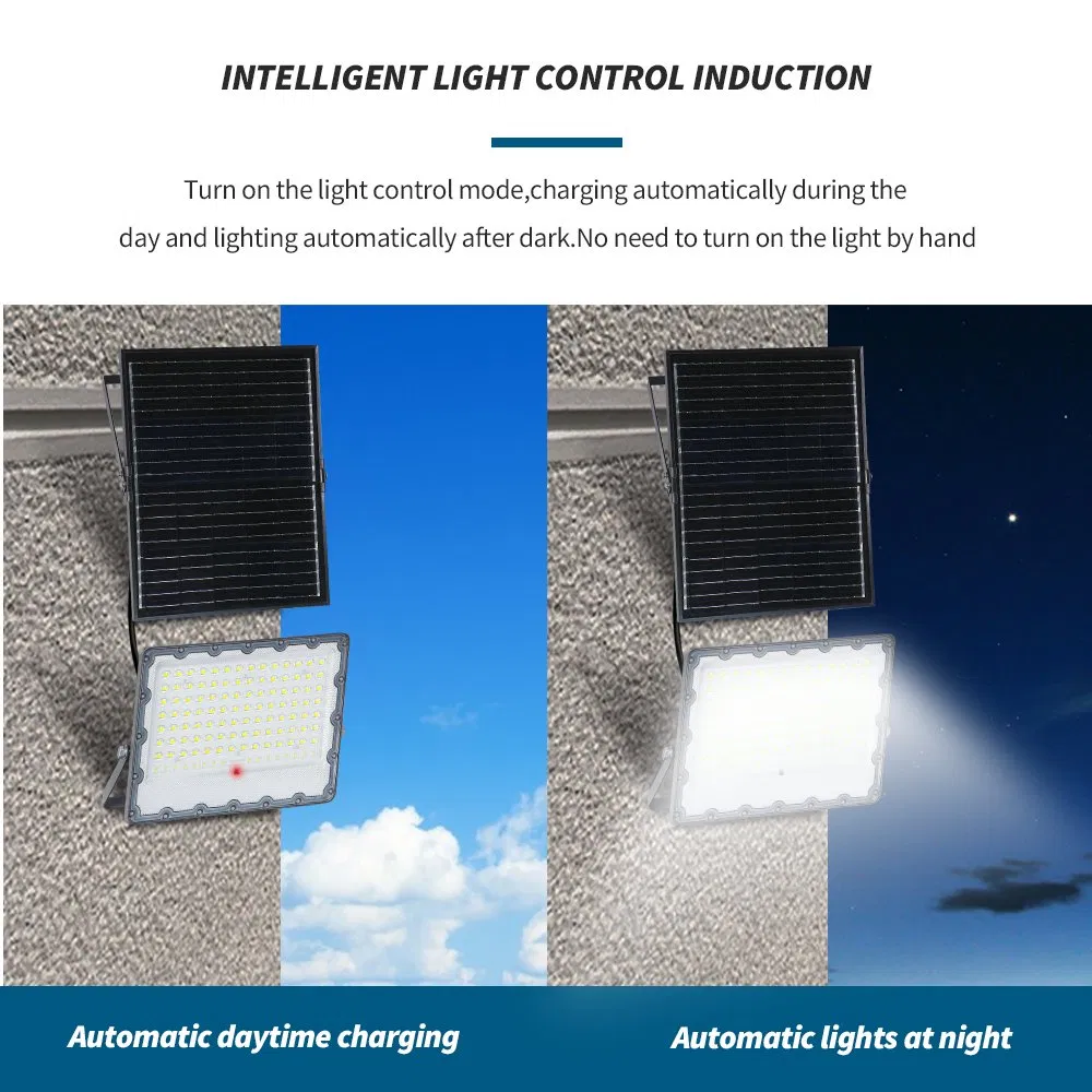 Commercial 50W Solar High Power Floodlight Warm White Outdoor with Battery