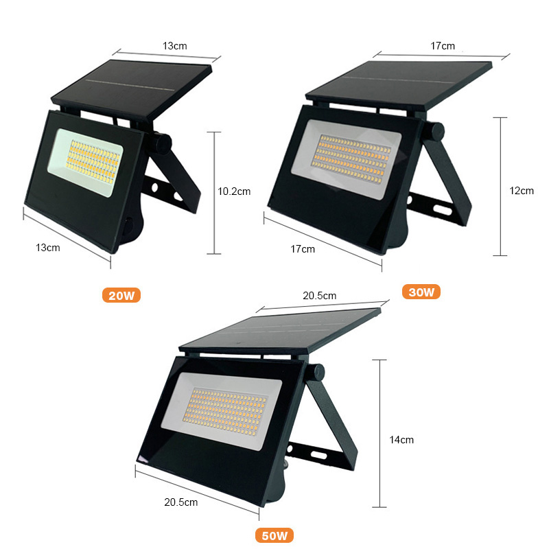 New Design Portable All in One Foldable Solar Flood Light IP65 Waterproof Remote Garden Outdoor LED Solar Powered Wall Lights