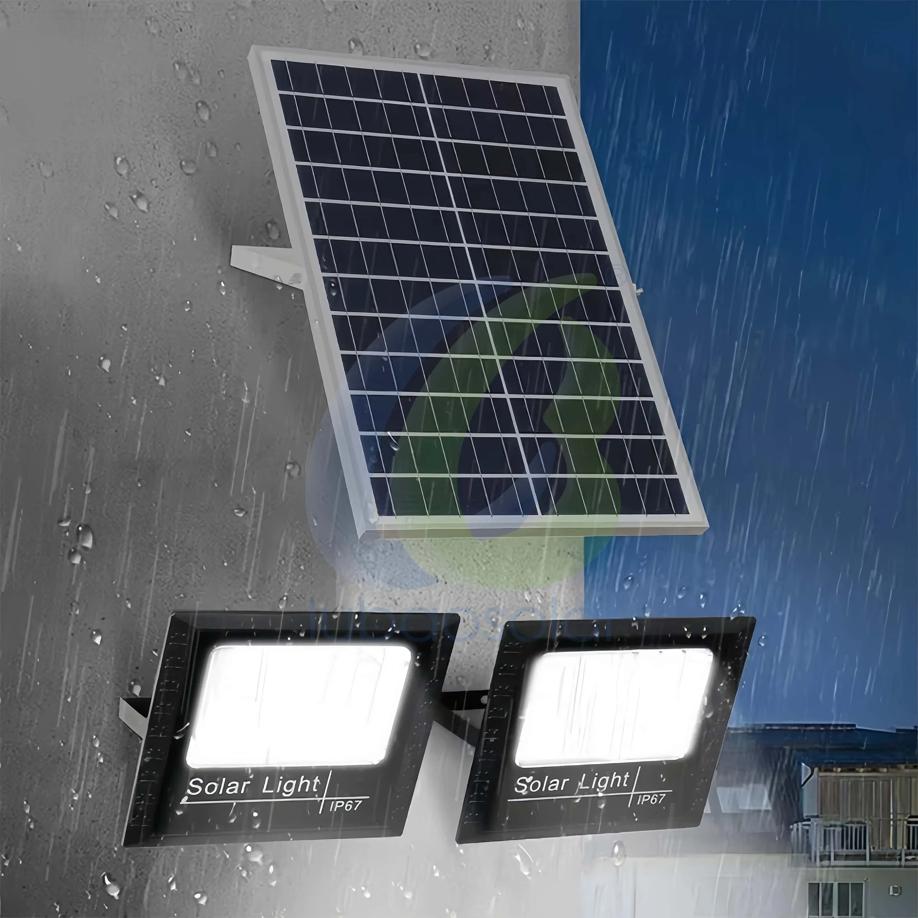 Multi Function Light Control Timing Remote Operation Outdoor Solar Flood Light