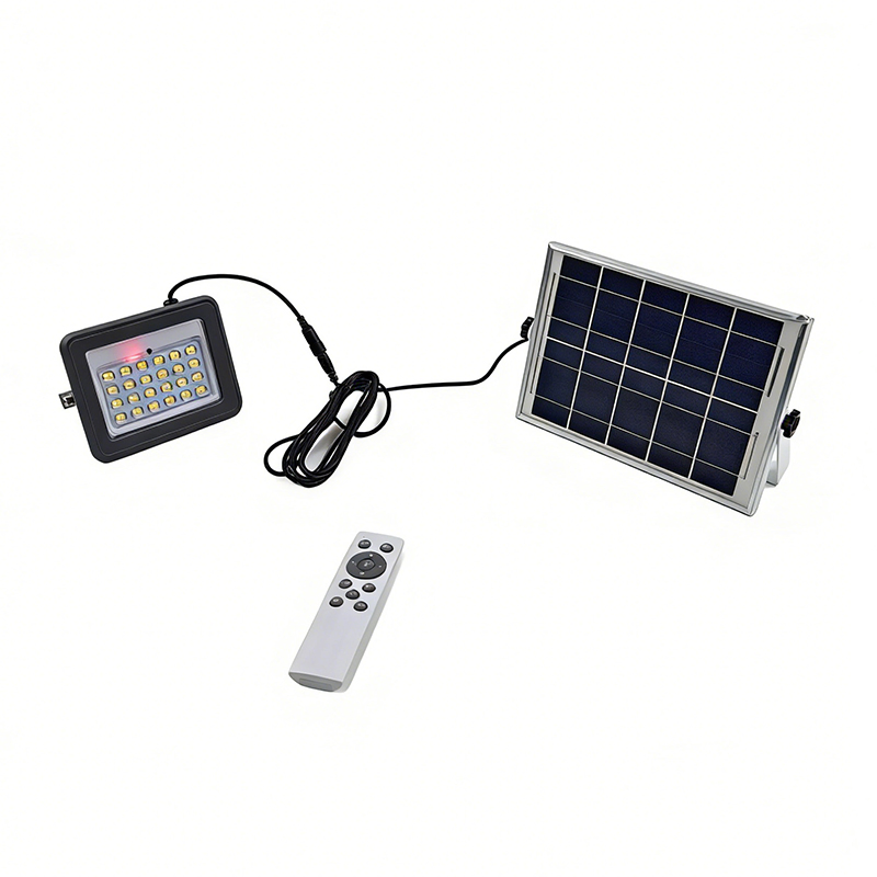 600lm IP65 Wall Mounted Waterproof Split Solar Garden Flood Light with Remote Control, 5000mAh Rechargeable LED Outdoor Security Light
