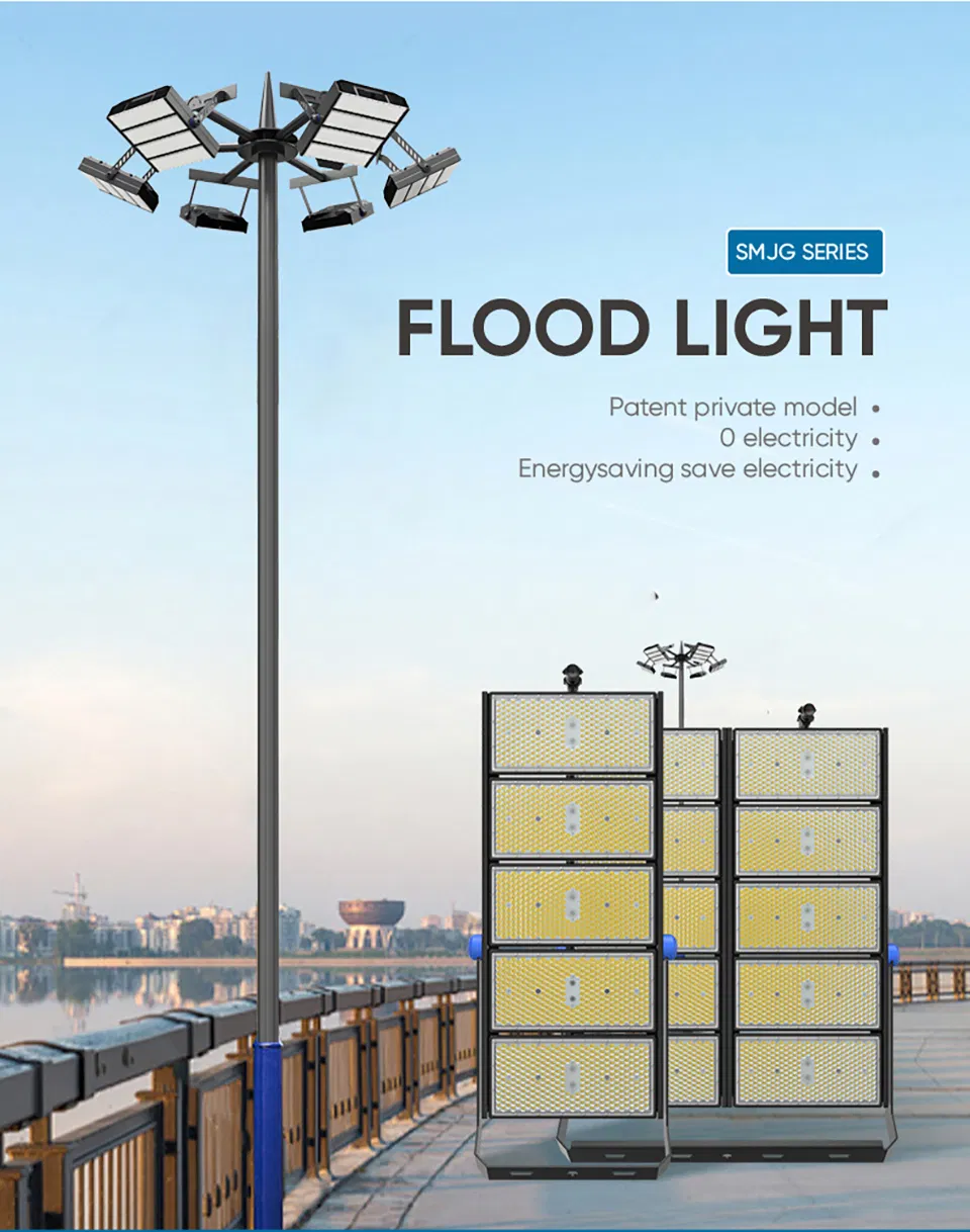 Solar Flood Light 1000W Outdoor Aluminum