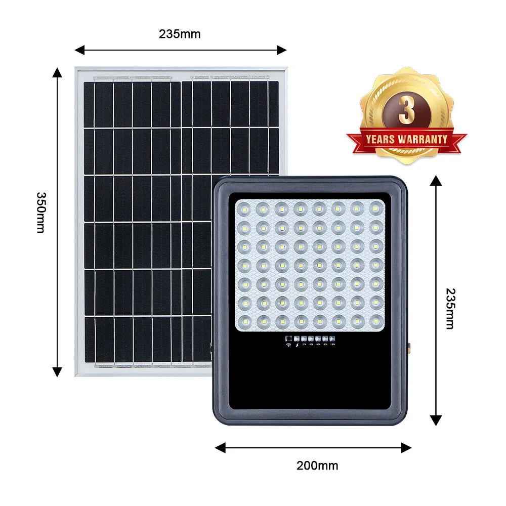 Low Price High Power Outdoor Garden Wall Mounted 100W RGB Solar Floodlight