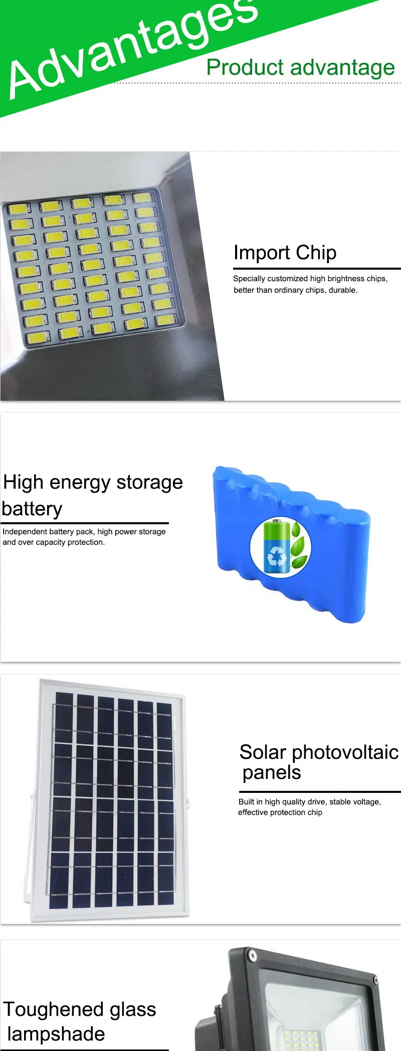 Solar LED Flood Light Application