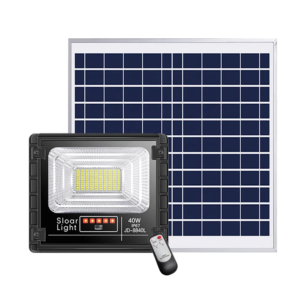Hot Outdoor Lighting Aluminum Housing 25W-1000W Solar Lamp LED Street Flood Garden Yard Park Canopy Light for Road Parking Garage Solar Reflector Light Solar