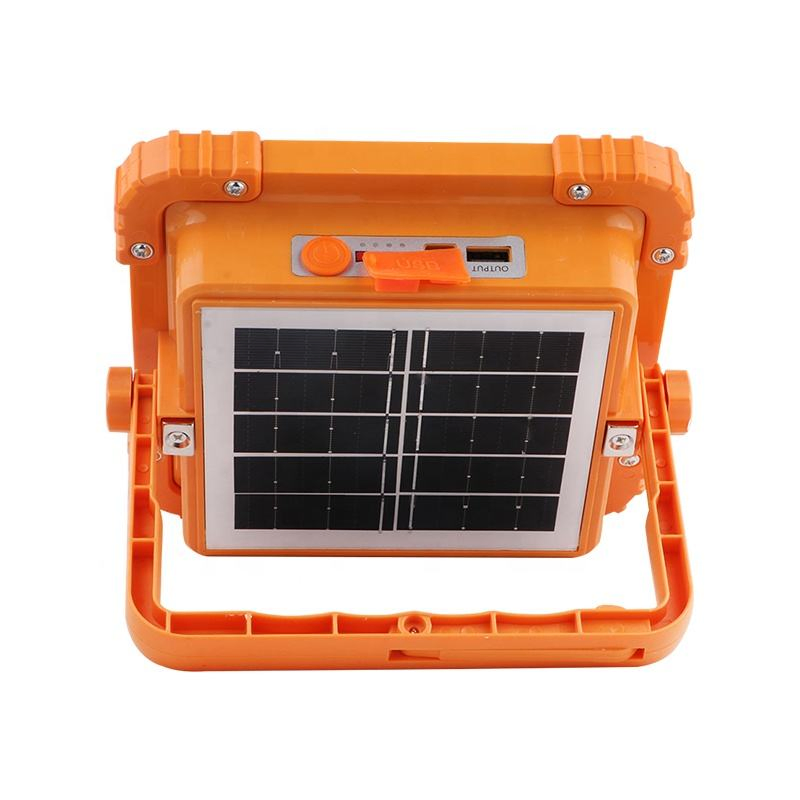 Original Rechargeable Portable LED Reflector Spotlight with Magnet Strong Light Camping Tent Lamp Solar Flood Light Outdoor