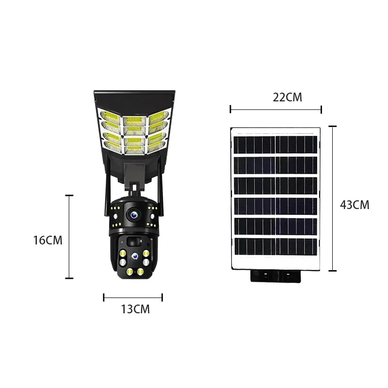 LED Outdoor Lighting Solar Street Light Integrated Type Solar Floodlight Camera