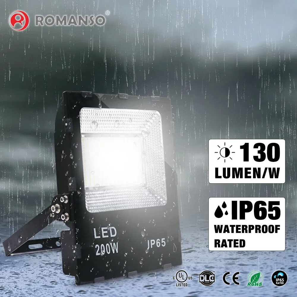 Outdoor Flood Lights Solar ETL Dlc IP65 Waterproof Solar Flood Light 200W High Power 50W Solar LED Flood Lighting Control