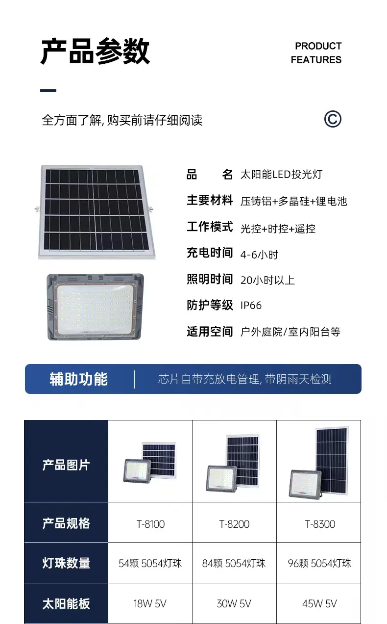 Solar Flood Light Detail 4