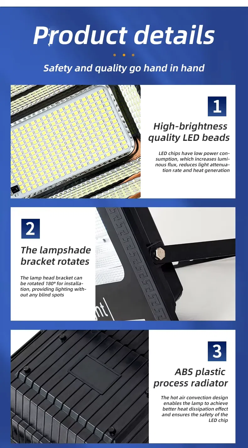Solar Flood Light Detail