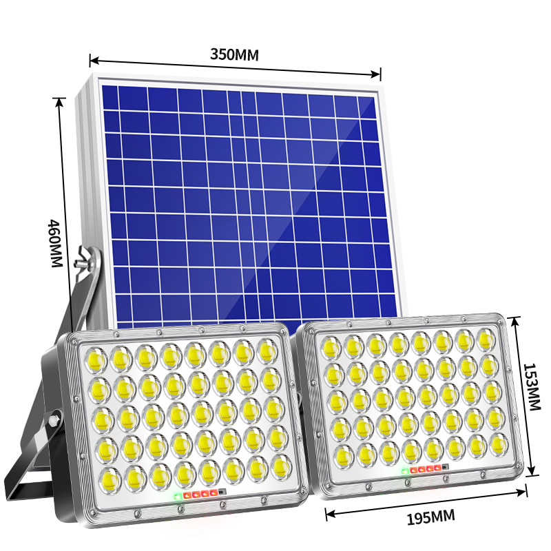 Outdoor Sports Stadium Solar Street Light Two in One High Bright Waterproof IP67 Garden Courtyard Outdoor LED Solar Flood Light