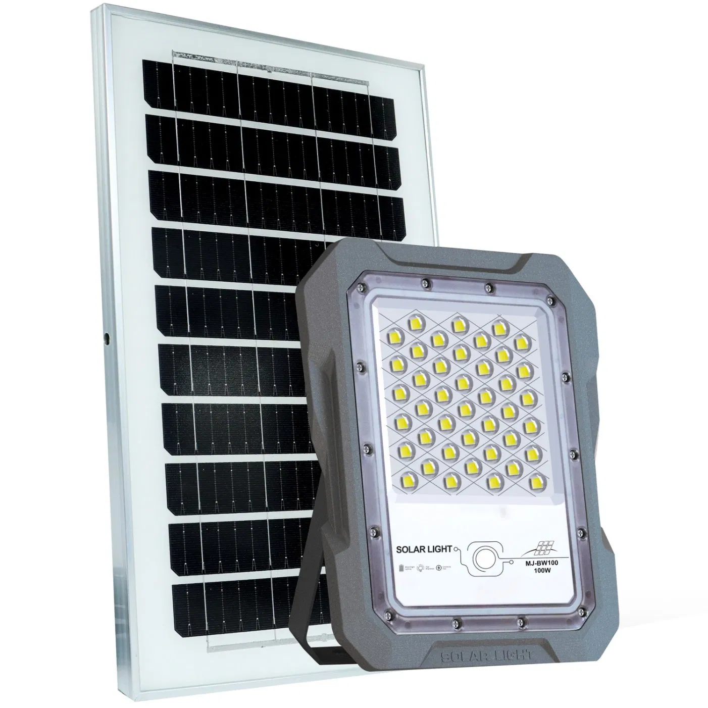 Yaye 26 Years Export Experience Solar Manufacturer Waterproof CE 60W High Power LED Floodlight Radar Sensor/Remote Controller/Lithium Battery (YAYE-MJ-BW60)