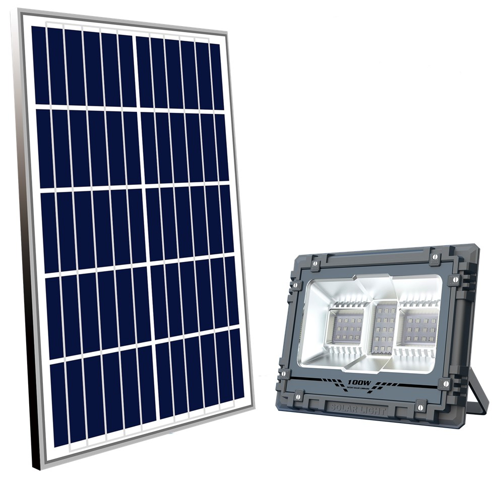 Yaye 2022 Hottest Sell 60W RGB Solar LED Flood Light with Control Modes: Time /Light Control +Remote Controller+ bluetooth Music Rhythm Stock 1000PCS