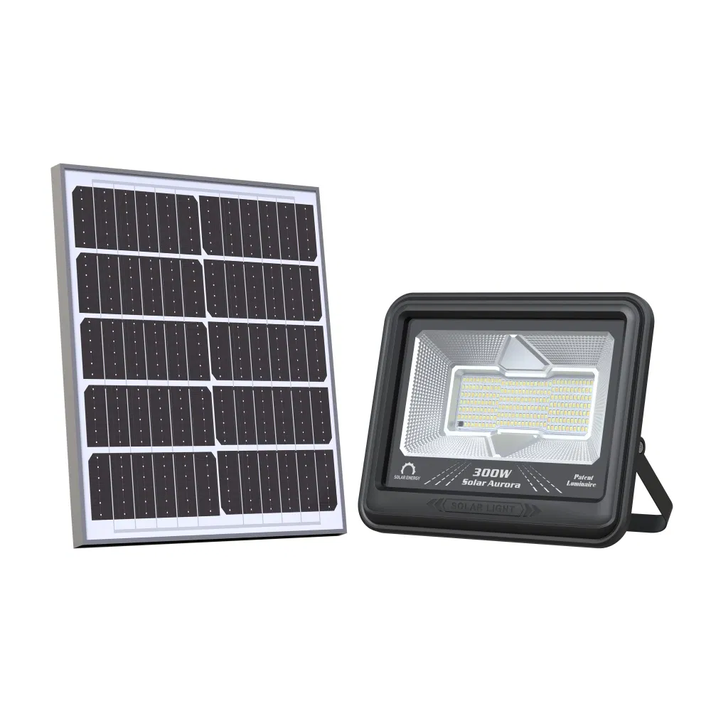 300W Solar Street Light Outdoor Flood Commercial Parking Lot Light
