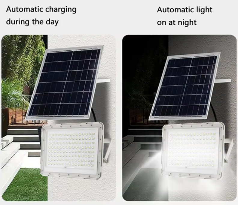 High Efficiency 1000W Solar Security Flood Light Waterproof LED Outdoor Wall Mounted Solar Floodlight