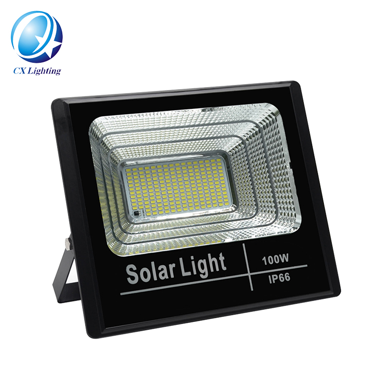 Newest IP66 Aluminum Remote Light Control Outdoor 120W Solar LED Flood Light