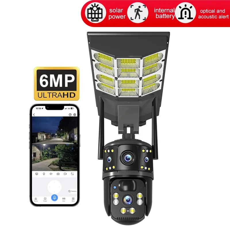 LED Outdoor Lighting Solar Street Light Integrated Type Solar Floodlight Camera