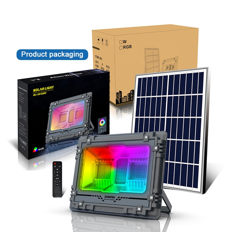 Outdoor Solar Security Light High Lumen Aw Solar LED Flood Light 60W 100W 200W 300W 500W 800W Solar Yard Light