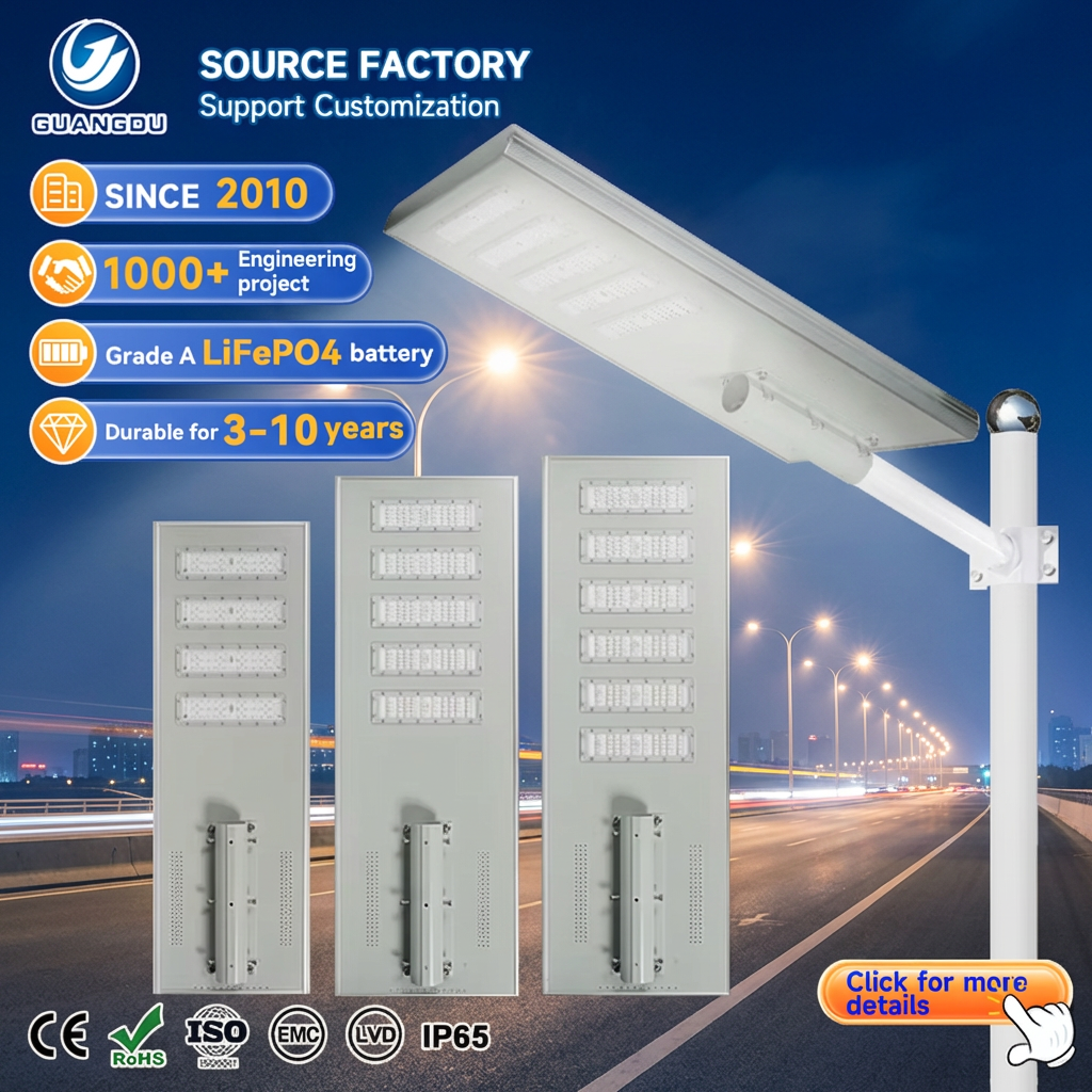 Best Quality Hot Sale Smart Aluminum Intergrated Smd 240w 300w 500w All In One Solar Led Street Lighting