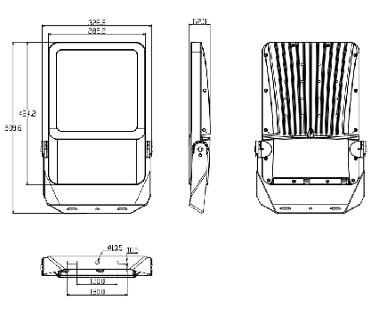 Innovative Solar LED Street Light with Slotted Pole Fins