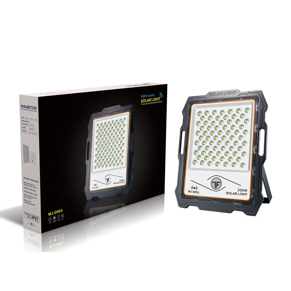 Outdoor Waterproof IP66 Solar Panel LED Flood Light with Motion Sensor