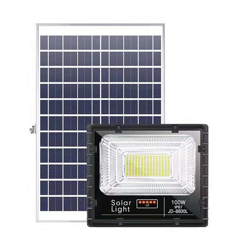 2021 Outdoor Lamp 25W-1000W Solar Panel Energy System LED Street Lighting High Power LED Road Flood Canopy Garden Wall Yard Parking Light Solar Flood