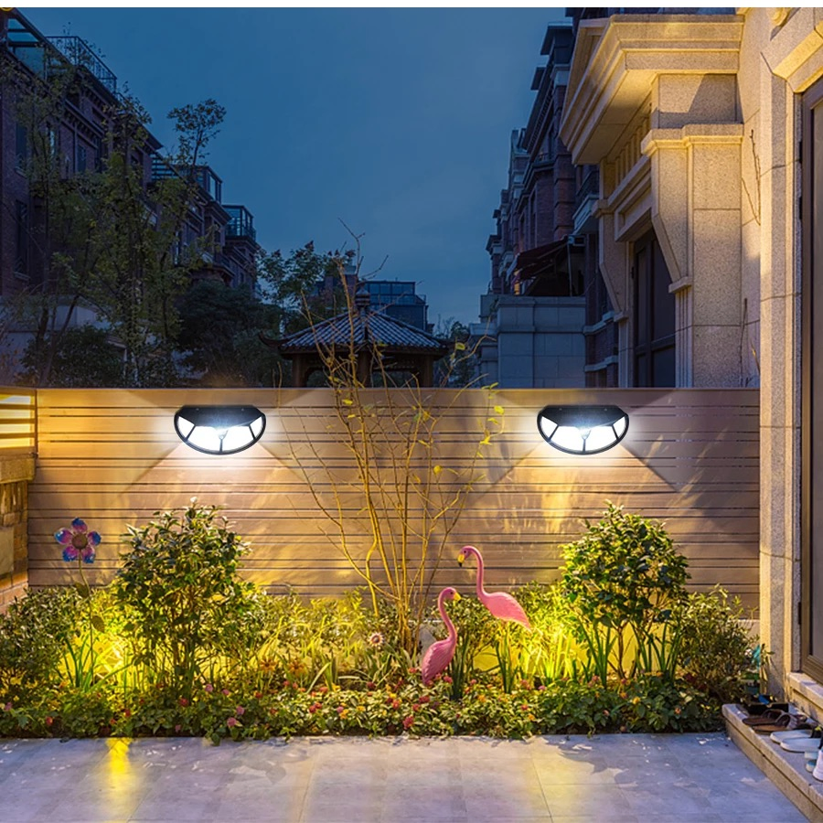 2023 New Waterproof Solar Motion Sensor Light Outdoor LED Garden Lights Outdoor Emergency Security Flood Light