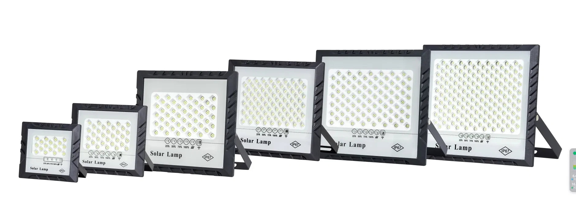 30W-100W-200W LED Solar Flood Light High Power Waterproof Lp67 Rating Garden Lights for Outdoor Lighting Solar Lamp