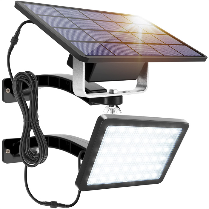 100 Watt Solar Lights Outdoor Bright Dusk to Dawn Light with Battery IP65 Waterproof Outdoor Solar Powered Security Flood Light