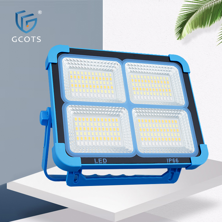 GCOTS Camping Super Bright Portable Solar LED Lamp Rechargeable Emergency Lighting for Garden Waterproof IP54 Flood Lights