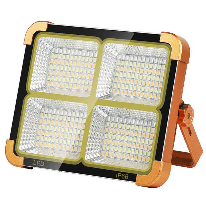 Solar Waterproof Outdoor Portable Emergency USB Charging LED Camping Lamp High Power Courtyard Lights Floor Stand Flood Light