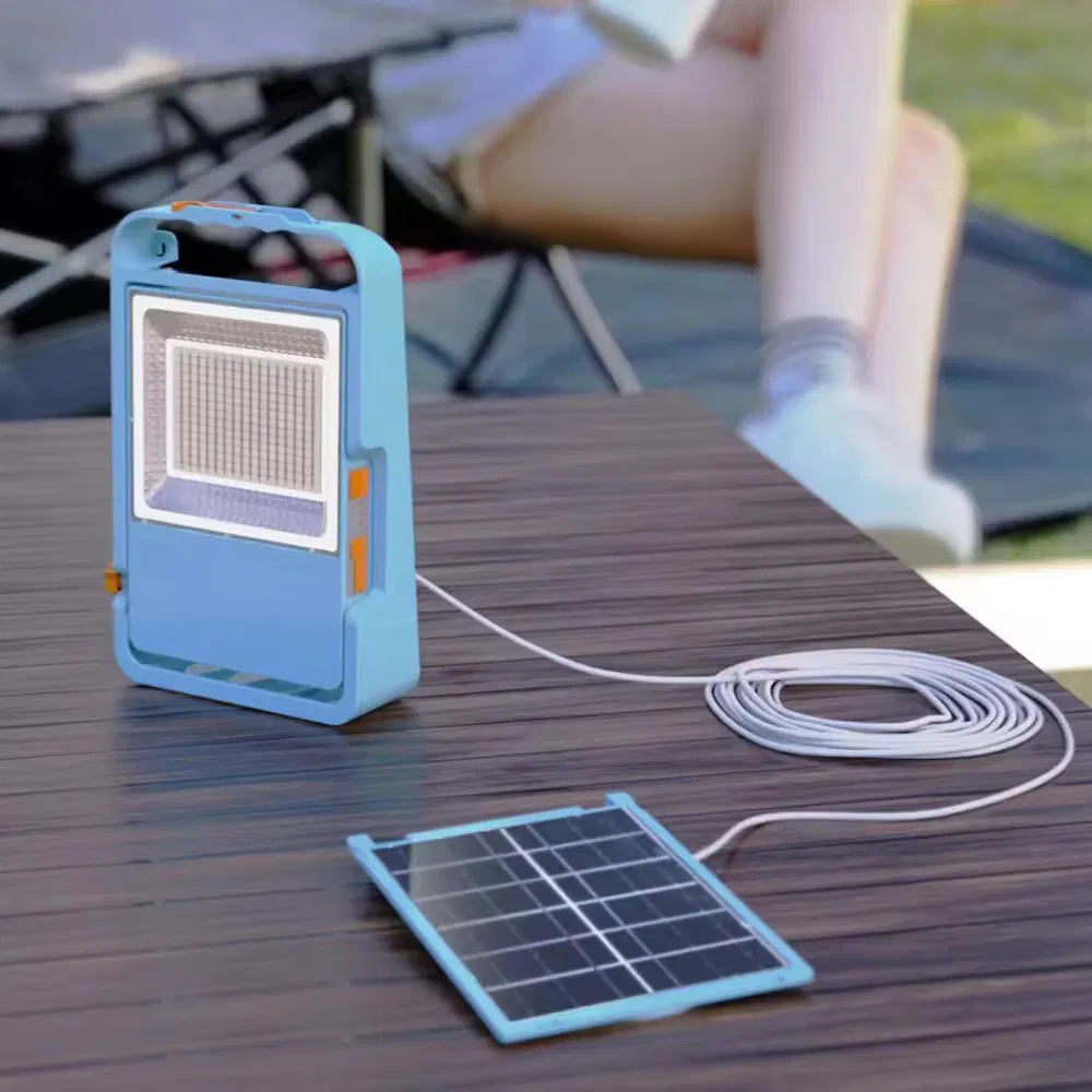 High Brightness Emergency Light 220 Volt Smart LED Solar Floodlight IP65 Projector USB Rechargeable Camping Light